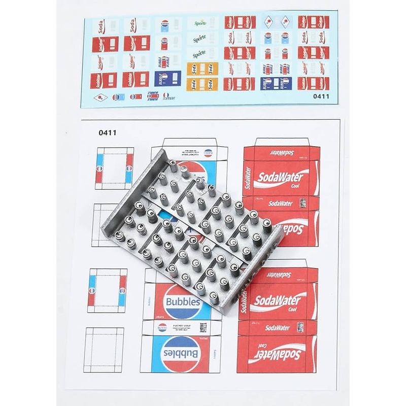 1/35 Soft Drink Cans & Cartons (1960s-90s Style Design)