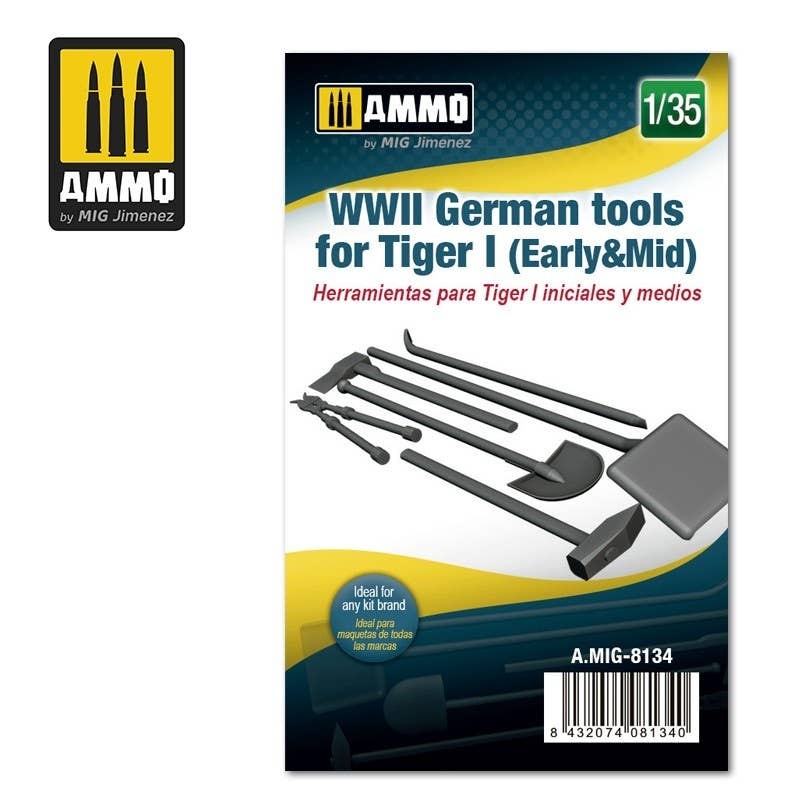 1/35 Tiger I (Pre- / Medium-Term) Tank In-Vehicle Tool Set