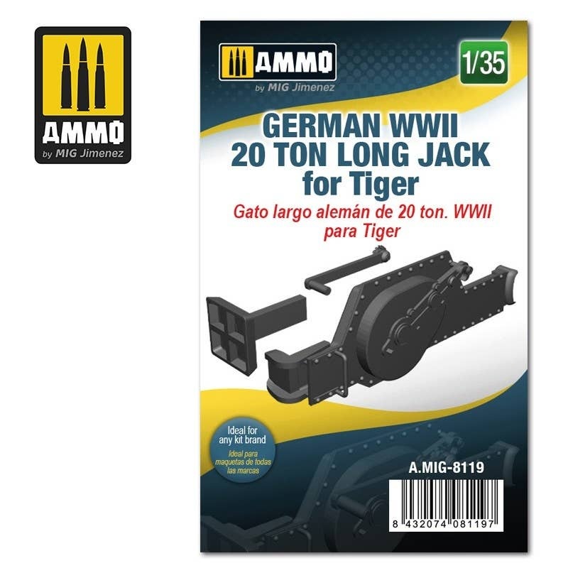 1/35 WW.II 20 Ton Jack For German Tiger Tank (Long)