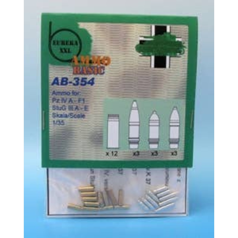 1/35 WWII Germany 7.5cm Kw.K.37 / Stu.K. Warhead / Shell Set