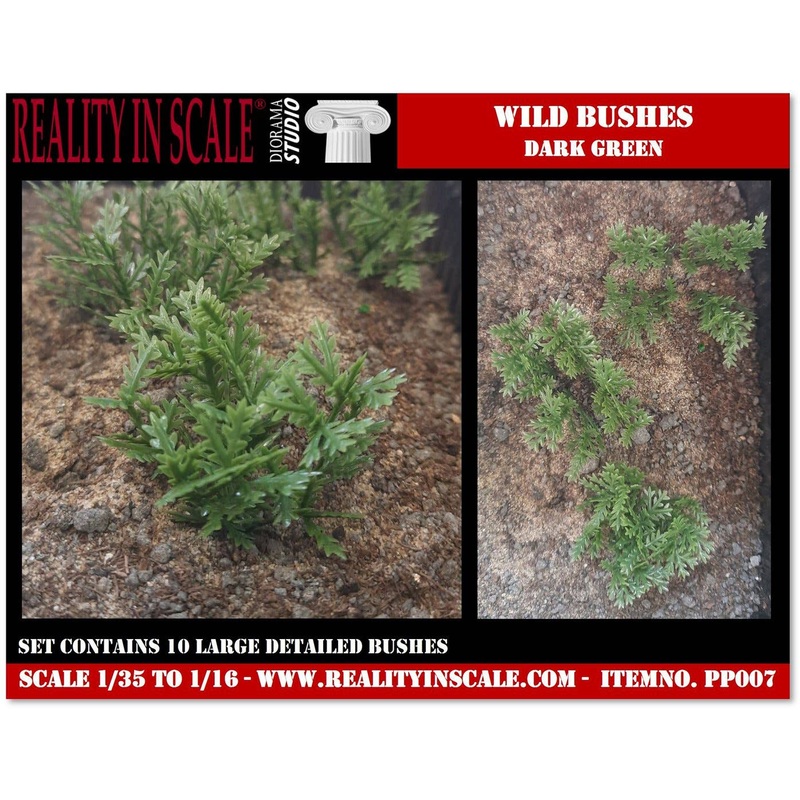 Bushes in the Field-Multicolor Dark Green (1/16 - 1/35)