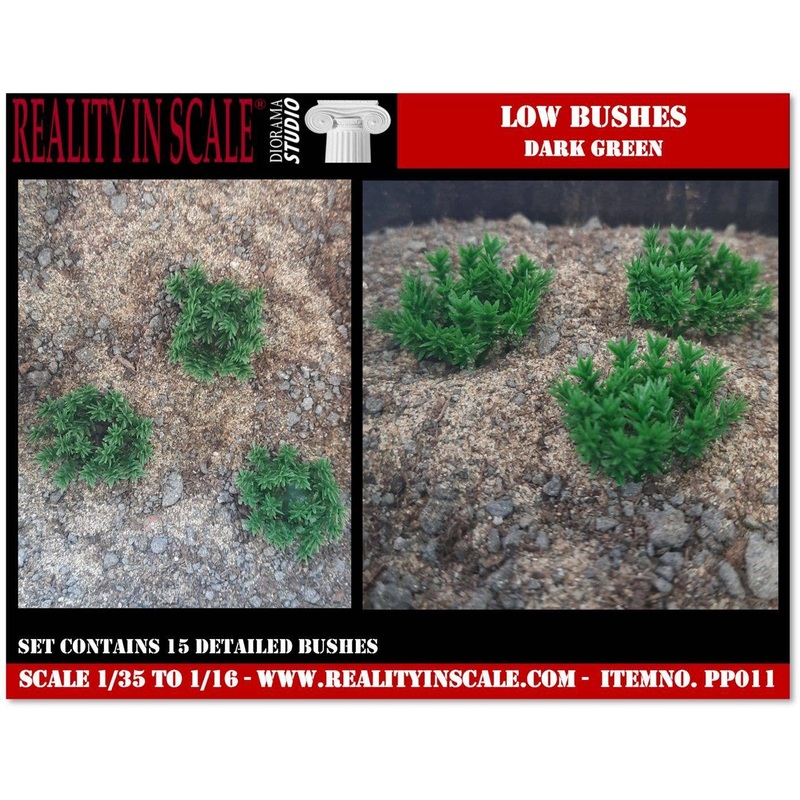 Low Bushes - Dark Green (1/16 - 1/35)