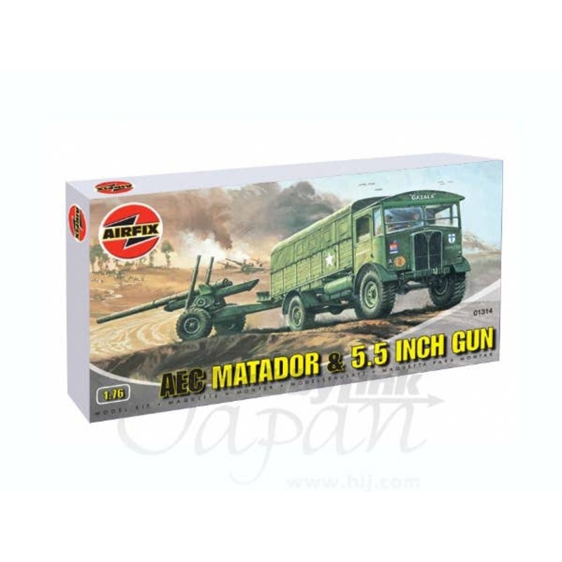 1/76 AEC Matador & 5.5 Inch Gun