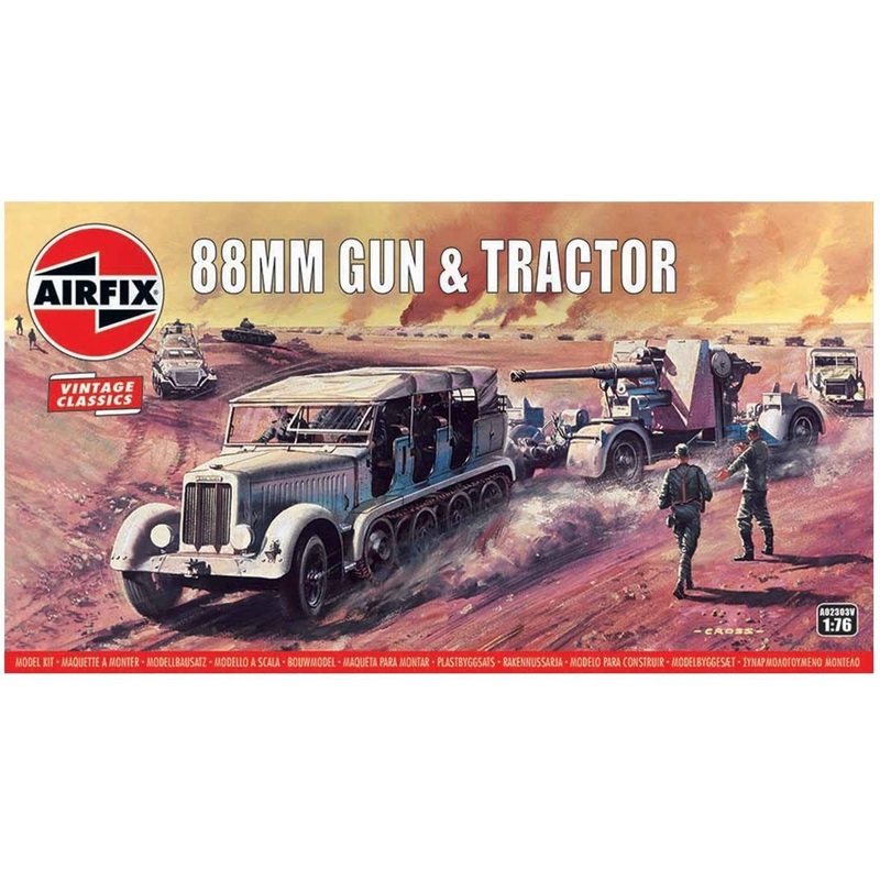 1/76 Airfix Vintage Classics: 88mm Gun & Tractor