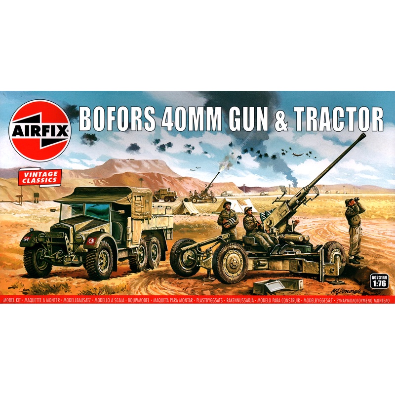 1/76 Airfix Vintage Classics: Bofors 40mm Gun & Tractor