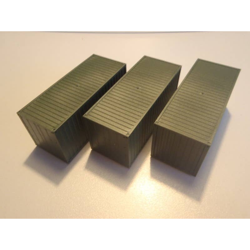 1/87 3 Container 20 Fu Eszett Bronzegrun
