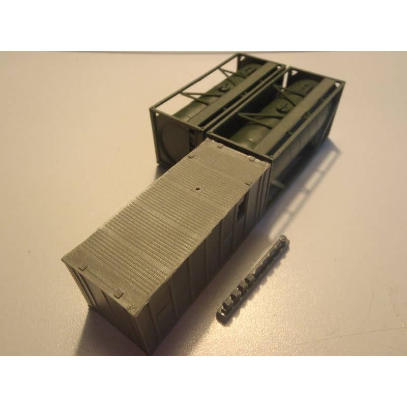 1/87 Tankstelle Feldlager Bundeswehr Bronzegrun