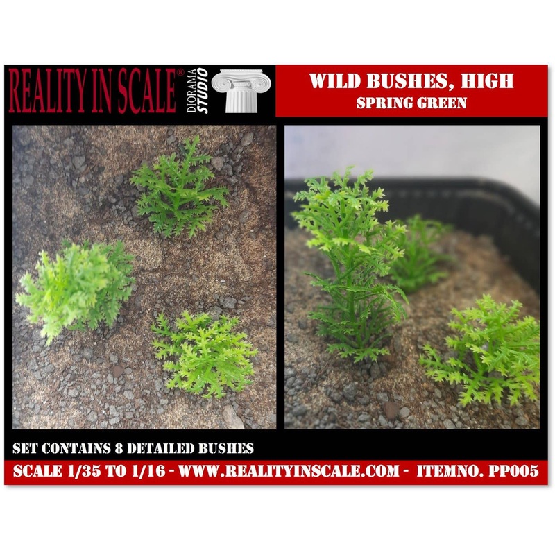 Bushes in the Field-Spring Green (1/16 - 1/35)