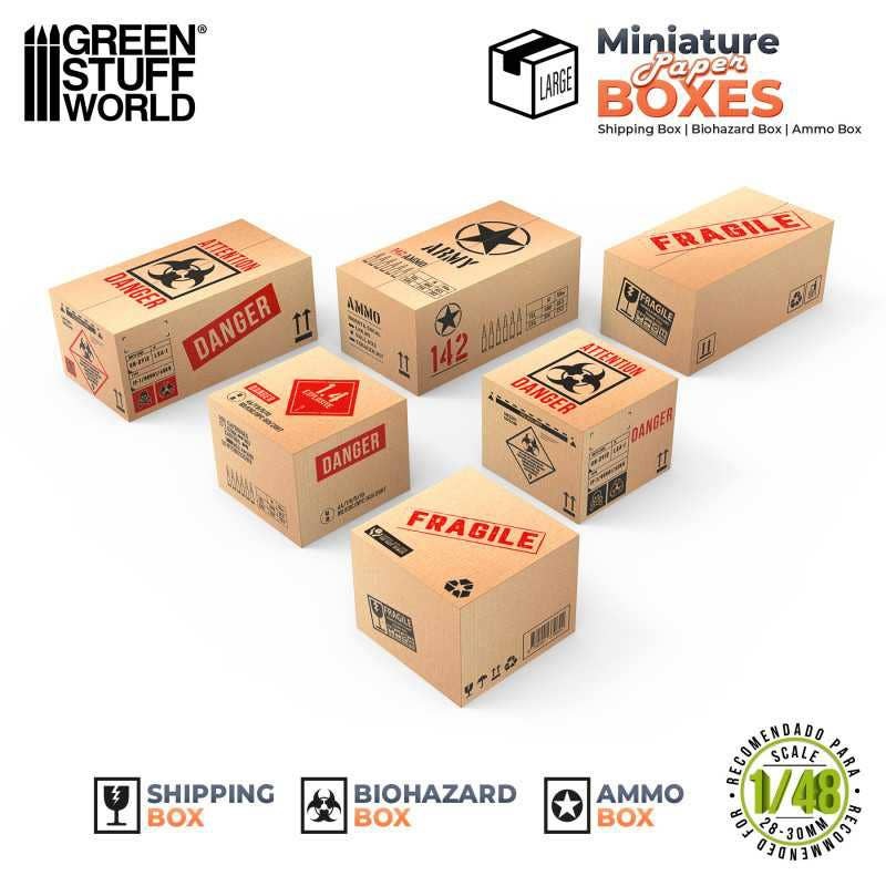 Large Printed Cardboard Box (6 pcs) (1/48 - 1/35)
