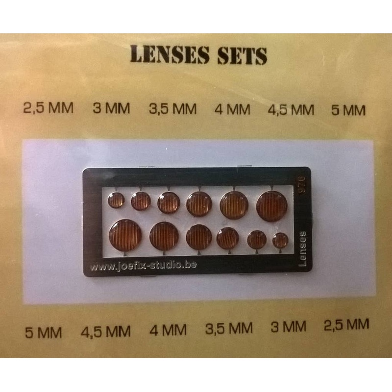 Round Headlight Set 2.5-5mm Diameter Orange