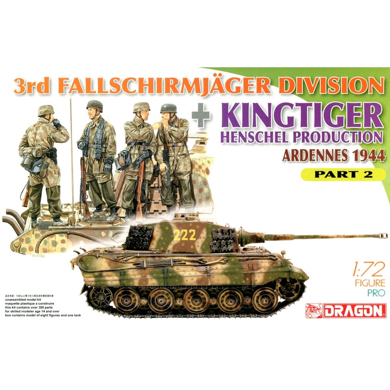 1/72 3rd Fallschirmjager Division + Kingtiger Henschel Production (Ardennes 1944) Part 2