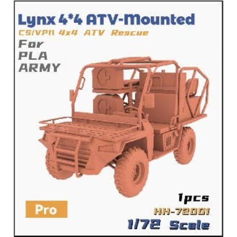 1/72 Chinese Army Lynx 4 x 4 ATV Emergency Type