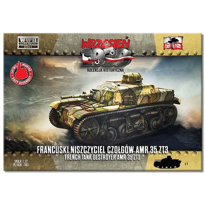 1/72 French Renault AMR35 ZT3 Tank Destroyer