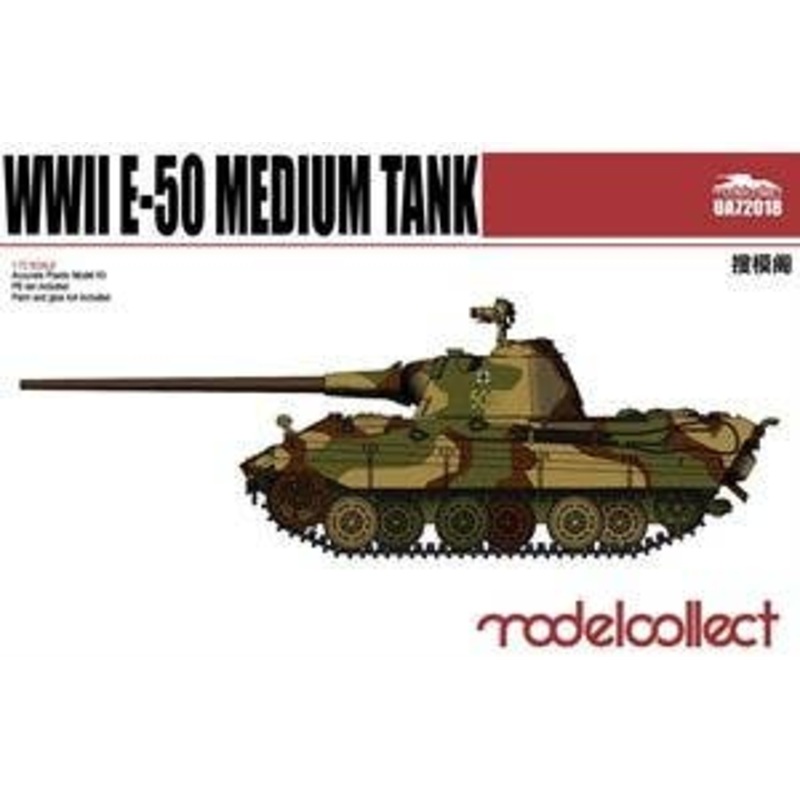 1/72 German WWII E-50 Medium Tank with 88mm Cannon