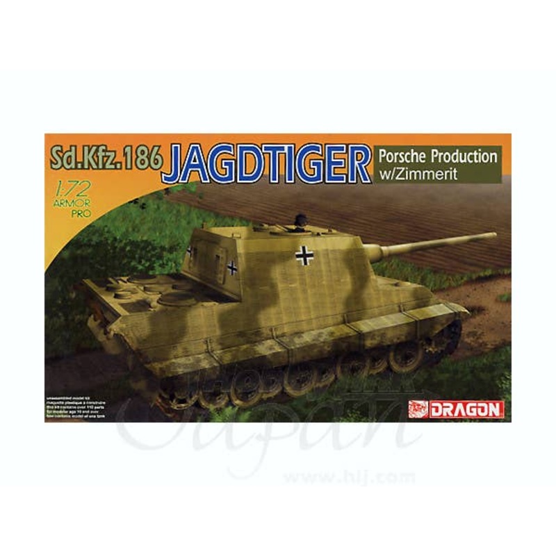 1/72 Jagdtiger Porsche w/Zimmeritt