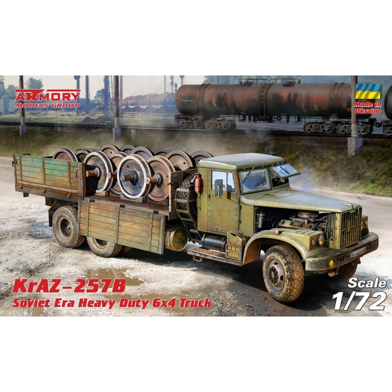 1/72 KrAZ-257B Soviet Era Heavy Duty 6x4 cargo truck
