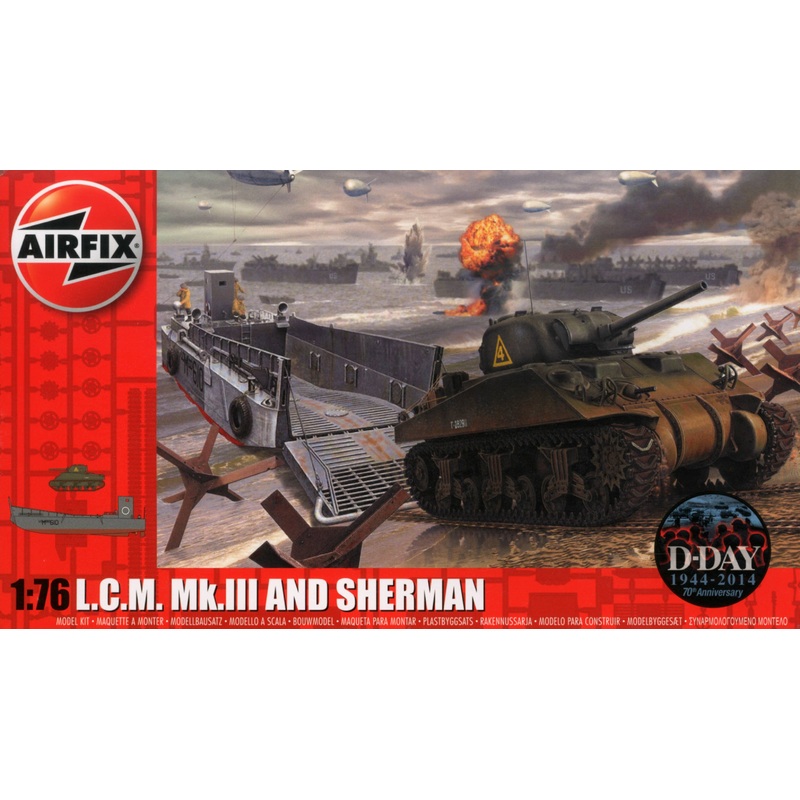 1/72 LCM & Sherman