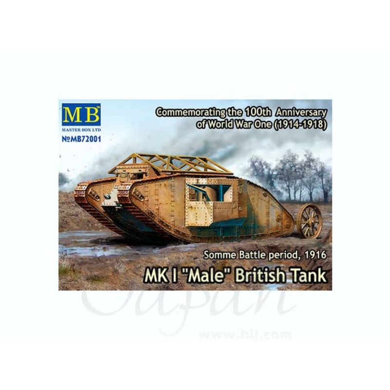 1/72 Mk I "Male" British Tank 1916