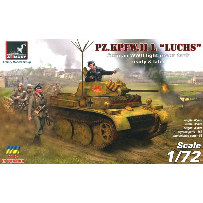 1/72 Pz.Kpfw.II L "Luchs" German WWII Light Recon Tank (Early & Late)