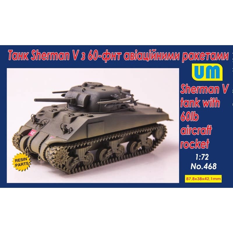 1/72 Sherman V Tank with 60lb Aircraft Rocket