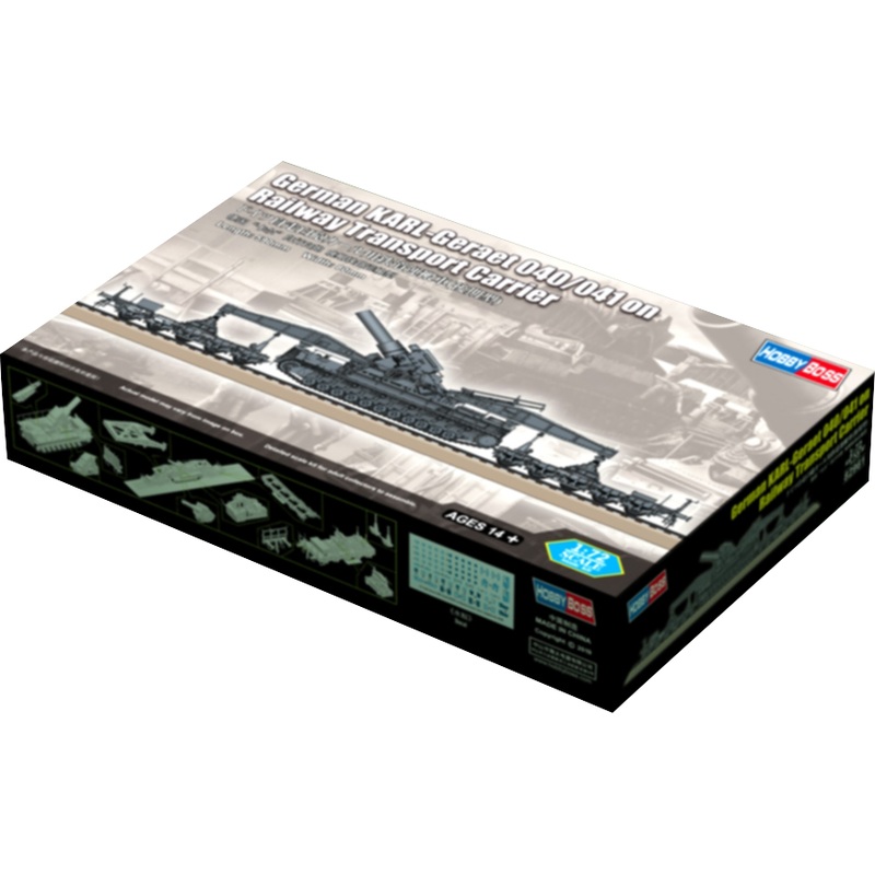 1/72 German KARL-Geraet 040/041 on Railway Transport Carrier