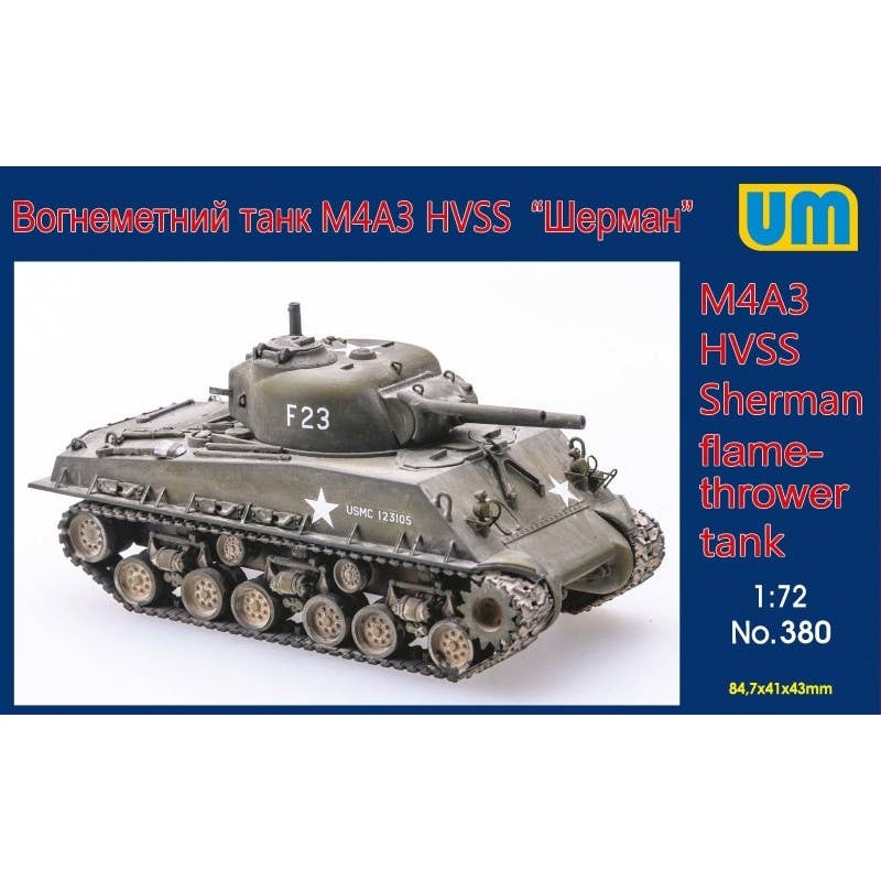 1/72 M4A3 HVSS Sherman Flame-Thrower Tank