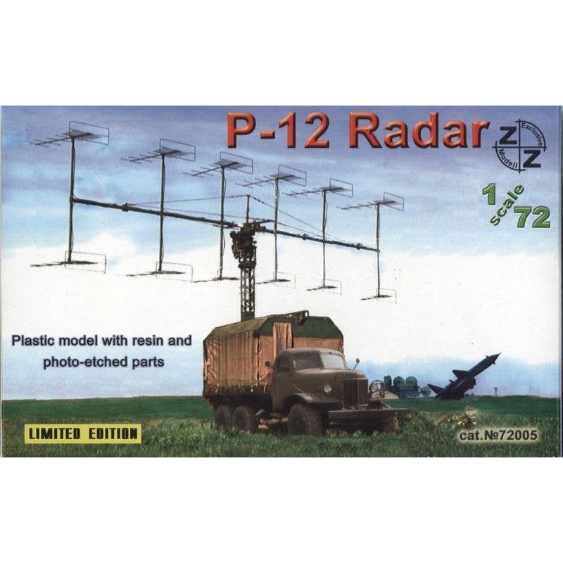 1/72 P-12 Soviet Radar Vehicle (Plastic Model with Resin and Photo-Etched Parts)