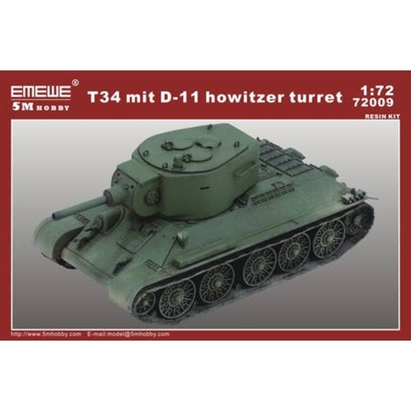 1/72 T34 Mit D-11 Howitzer Turret