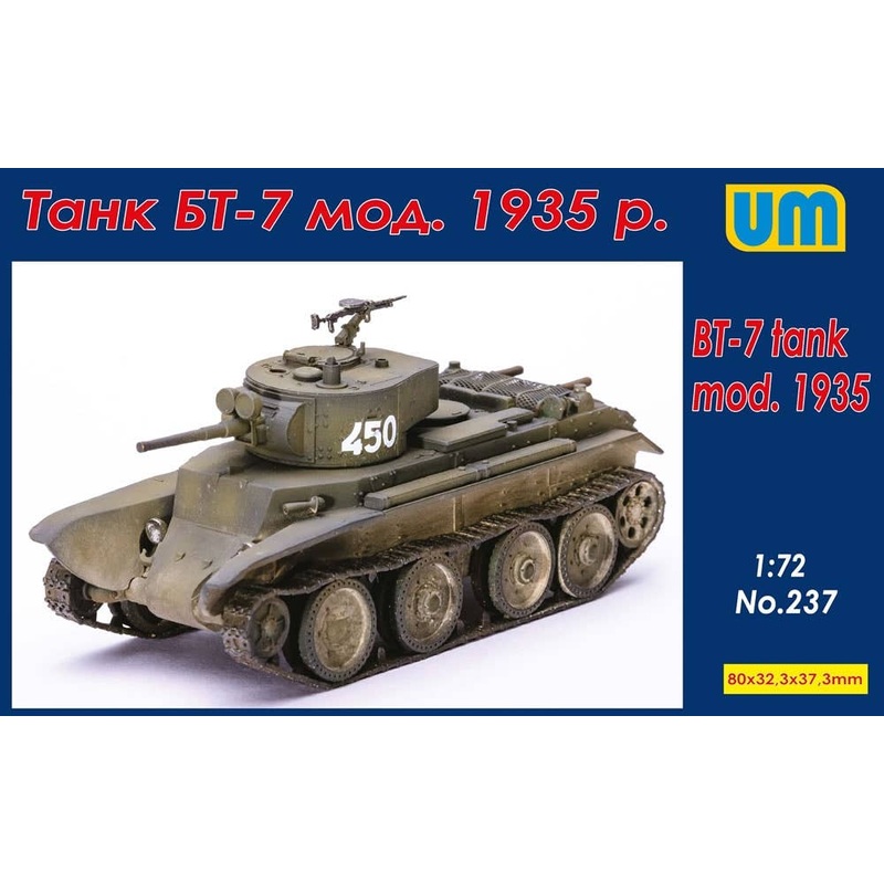 1/72 Tank BT-7 Moa 1935 P.