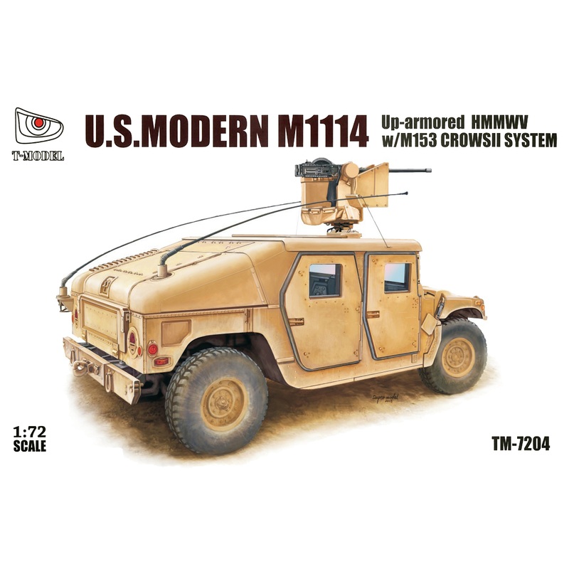 1/72 U.S. Modern M1114, Up-Armored with M153 CrowsII System "Basic"