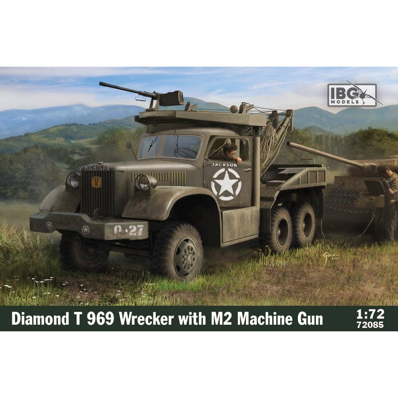 1/72 US Diamond T969 Wrecker + M2 Machine Gun Mounted with E parts