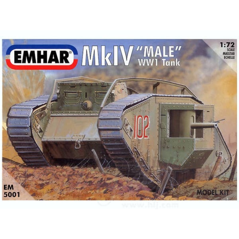 1/72 WWI Tank Mk.IV Male