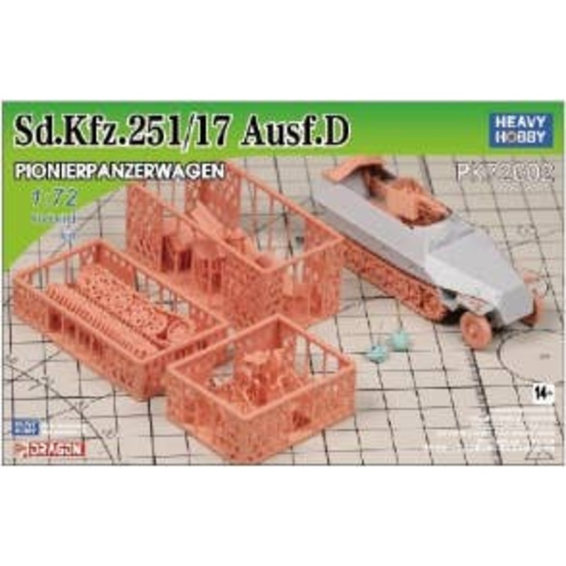 WWII German Army Sdkfz.251/17 Type D Anti-Aircraft Gun Hybrid Kit