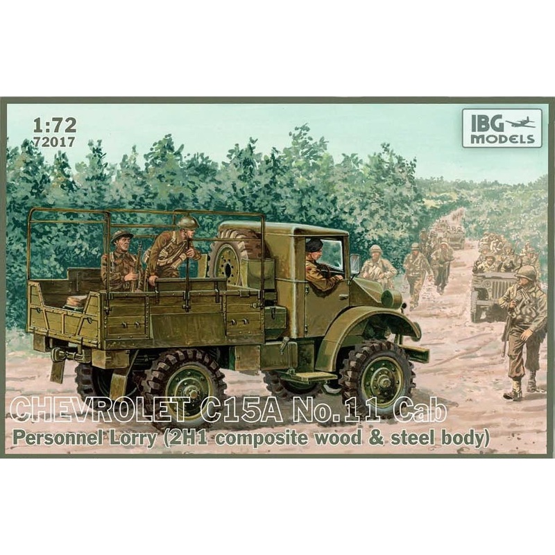 1/72 Chevrolet C15A No.11 Cab Personnel Lorry (2H1 Composite Wood & Steel Body)