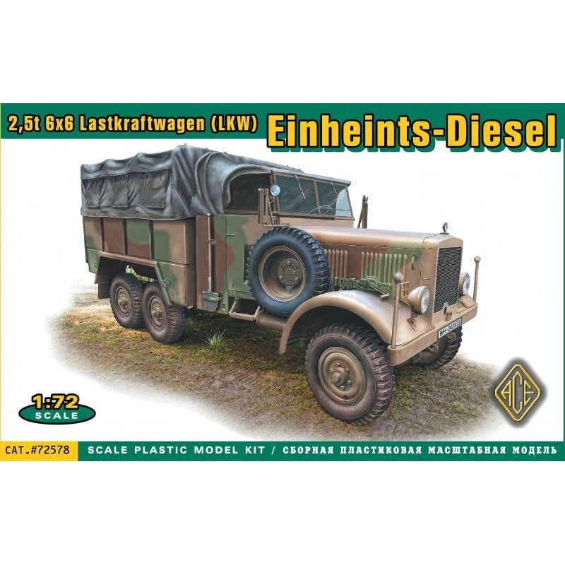 1/72 Einheints-Diesel 2.5t 6x6 Lastkraftwagen (LKW)