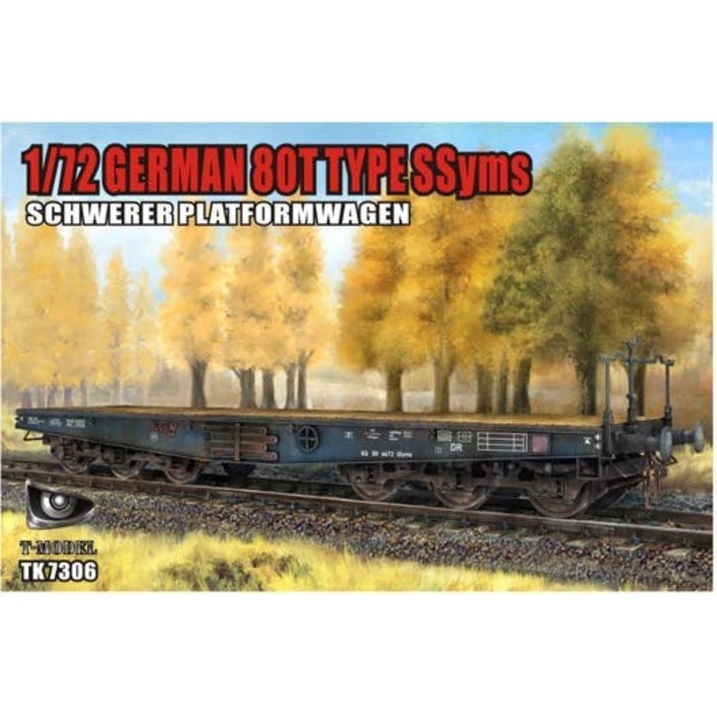 1/72 German 80t Type SSyms Schwerer Platformwagen