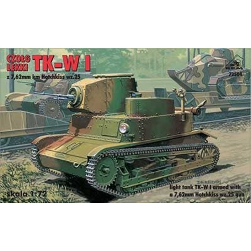 1/72 Light Tank TK-W I Armed with Hotchkiss 7,62mm wz.25 Gun