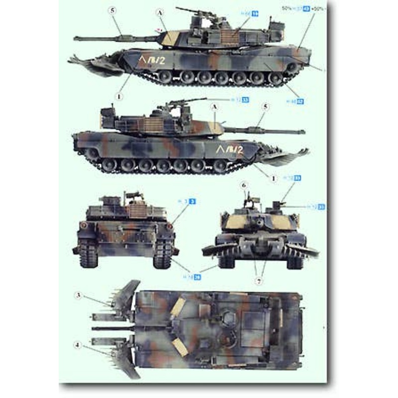 1/72 M1A1 Abrams w/Mine Plough