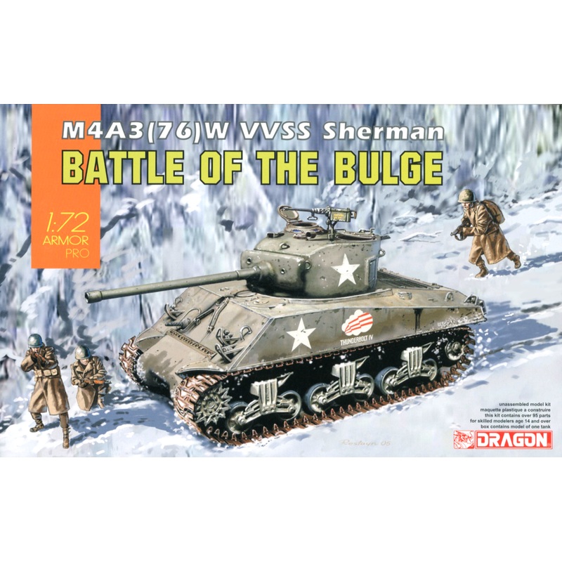 1/72 M4A3(76) W VVSS Sherman Battle of the Bulge
