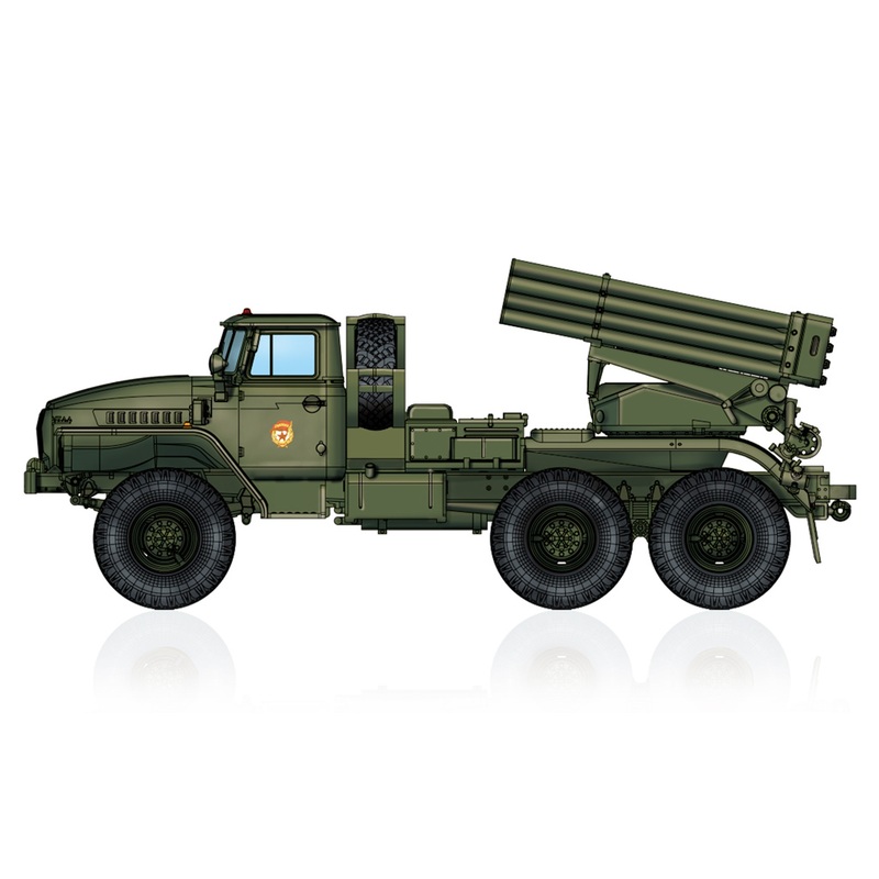 1/72 Russian BM-21 Grad Self-Propelled Multiple Rocket Launcher