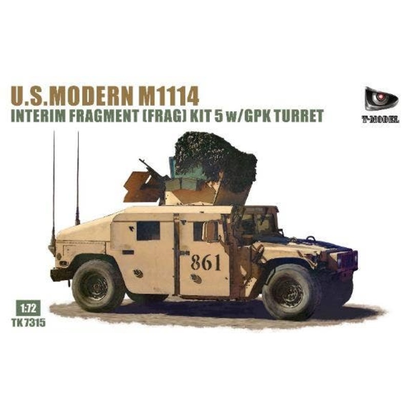 1/72 U.S. HMMWV M1114 Frag 5 W / GPK Turret (Limited Edition With Upgrade Parts)