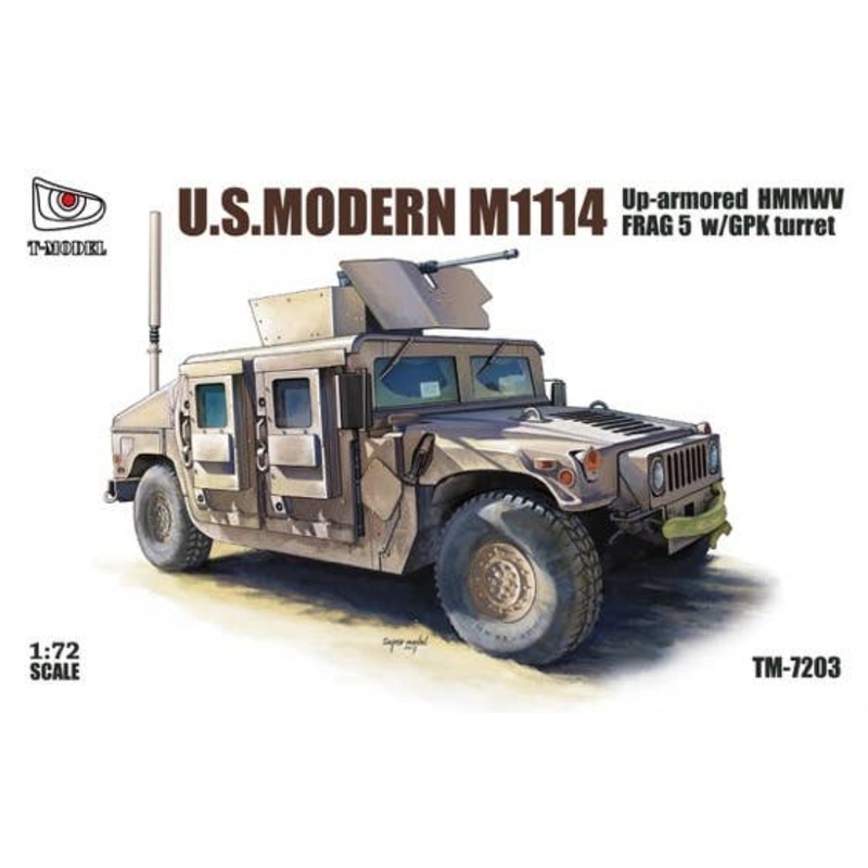 1/72 U.S. Modern M1114 Up-Armored HMMWV FRAG 5 w/GPK Turret