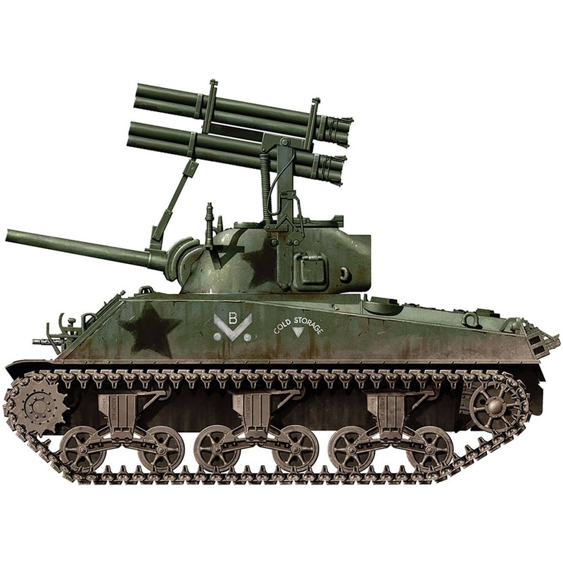 1/72 WWII America M4A3 Sherman Calliope