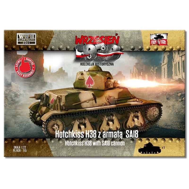 1/72 Hotchkiss H38 with SA18 cannon
