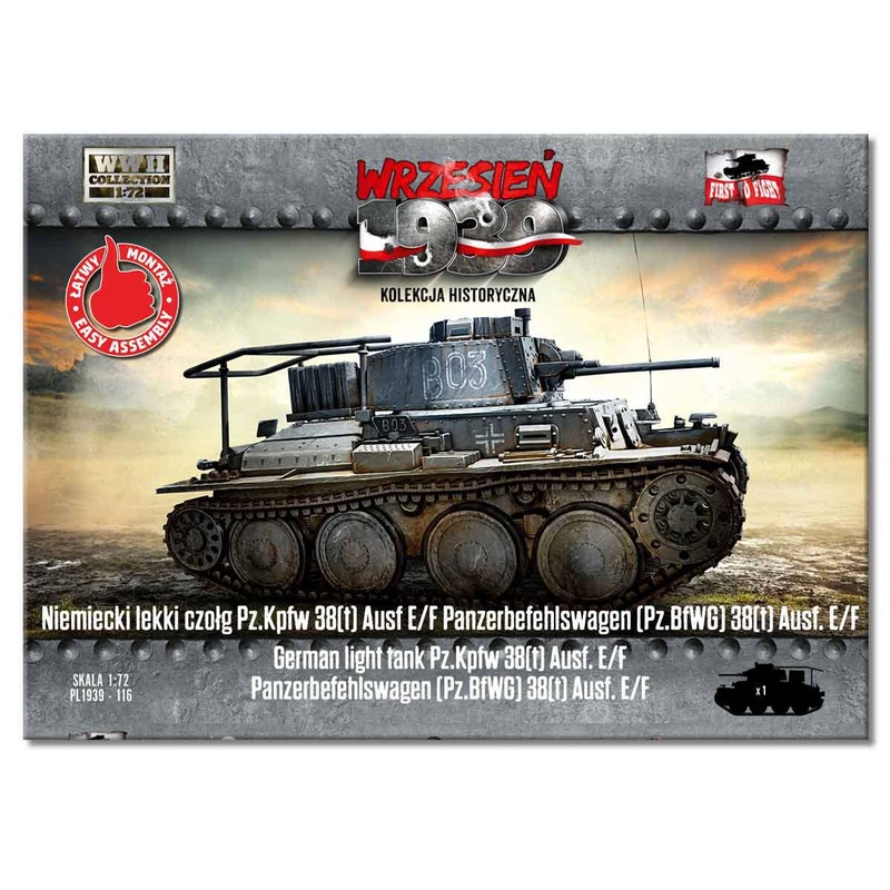 1/72 Pz.Kpfw 38(t) Ausf.E/F German light tank