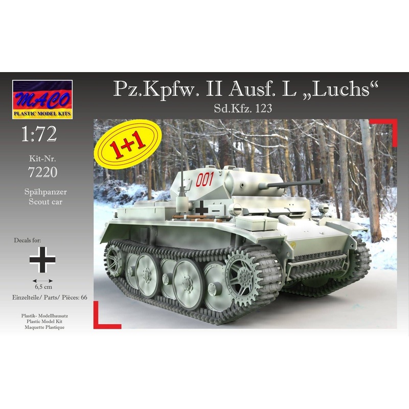 1/72 Pz.Kpfw. II Ausf. L Luchs Sd.Kfz. 123 (2 Set)
