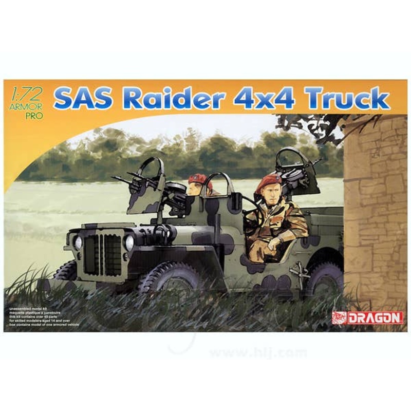 1/72 SAS Raider 4x4 Truck Northwest European Theatre 1944