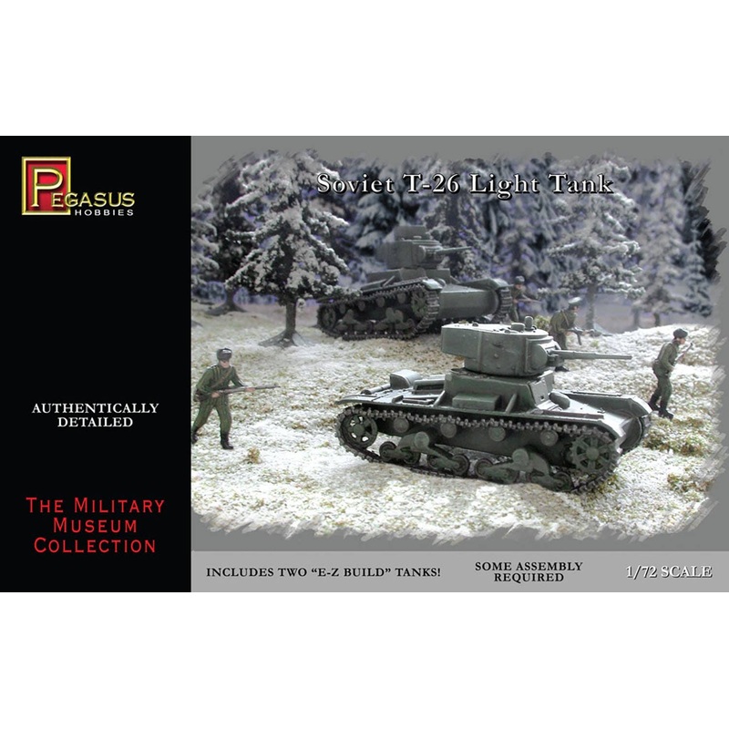 1/72 Soviet T-26 Light Tanks (2 Kit Set)