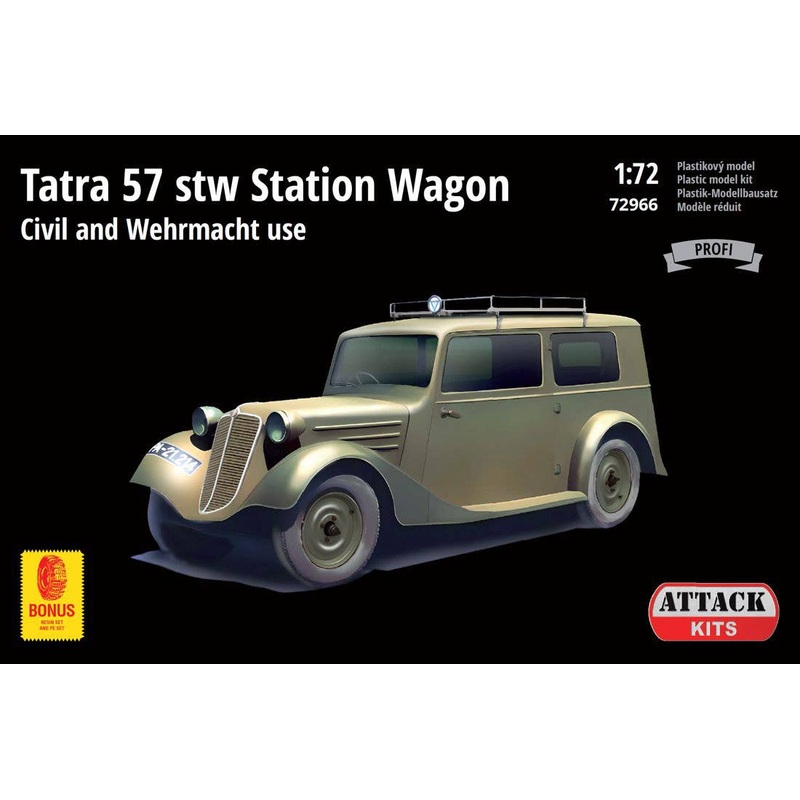 1/72 Tatra 57 Stw Station Wagon - Civil and WH