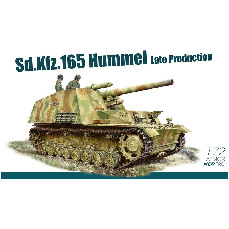 1/72 WW.II German Self-Propelled Artillery Sd.Kfz.165 Hummel Late Production NEO Track Included